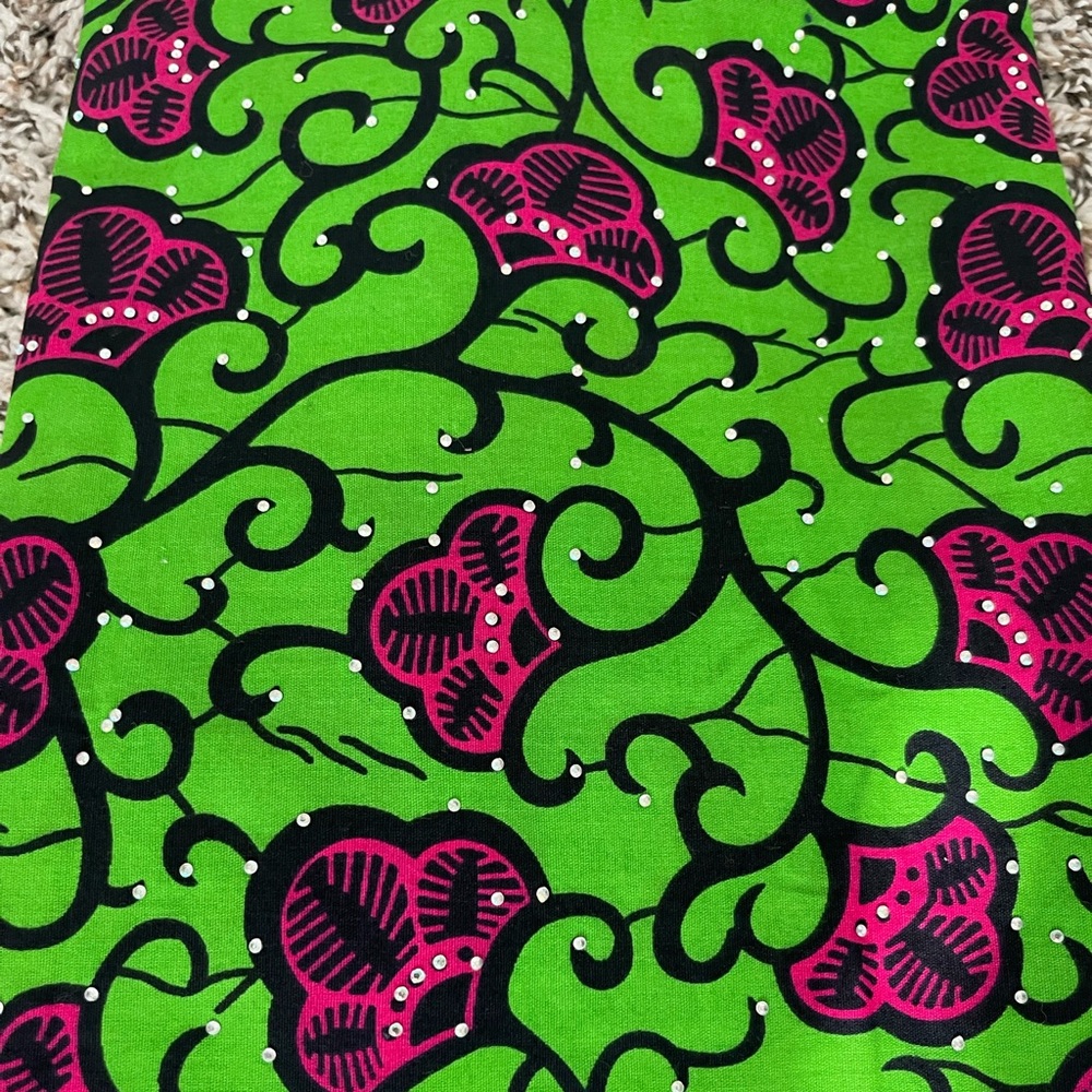 African Print Stoned Summer Dress - Picture 7 of 9
